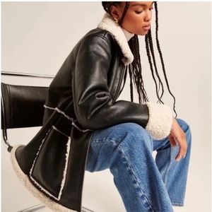 Abercrombie leather jacket